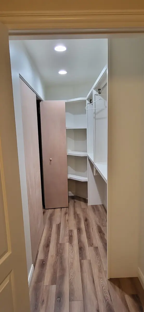 Custom closet cabinet build-out